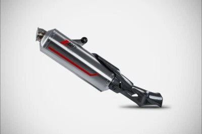 Zard Ducati DesertX 2023 Desert X Slip On Sabia Exhaust E5 Stainless Steel - Image 1 of 3