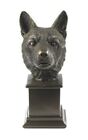 Solid Cast Resin Corgi Bronze Dog Bust Dog Trophy