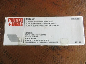Porter Cable DA152150G 1 1/2 Inch DA Finishing Nails 15 Gauge 4000 Count Sealed  - Picture 1 of 8