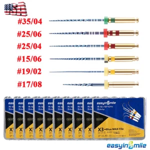 Dental Endo Files Endodontic X3 Max Flexible niti root canal rotary Files 25MM  - Picture 1 of 15