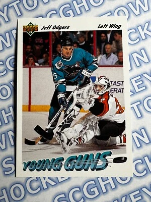 1991-92 Upper Deck Young Guns RC #597 Jeff Odgers Rookie - Image 1 of 2