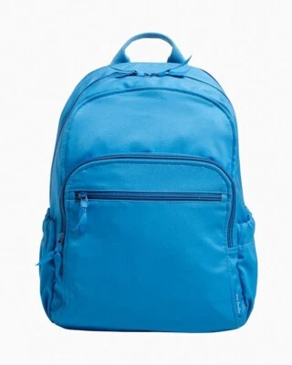 Vera Bradley Women's Cotton Campus Backpack  Blue Aster NWT - Image 1 of 4