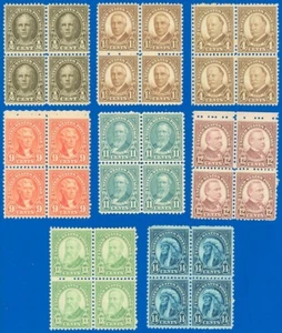 US Scott #636//#695 BLK/4 LOT of 8 Blocks! MINT-F/VF-NH, SCV $114.20 (SK) - Picture 1 of 1