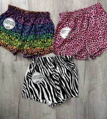NUEVO Lote de 3 Pantalones Cortos Soffe Alegría/Gimnasio/Atletismo Juvenil XL (16) Impresiones Divertidas Foto 1 de 4