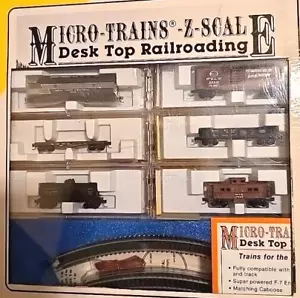 Z MTL Desk Top NYC F7A Loco & 5-Car Freight Starter Set (tested) NIB - Picture 1 of 4