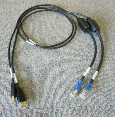 Job Lot 2 x IBM EMC 45W6726 ATSX801-M1USB1 RJ45 To USB Type C Patch Cable 48" - Image 1 of 4