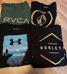 Youth  Shirts Lot Of  4 Large/X-large.    Under Armour/Hurley and More - Picture 1 of 5