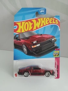 Hot Wheels 2023 The '80's 10/10 '82 Toyota Supra Dark Red with Real Riders - Picture 1 of 6