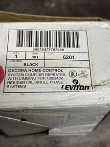 NEW LEVITON 6201 DECORA HOME CONTROL SYSTEM COUPLER REPEATER WITH DIMMING - Picture 1 of 2