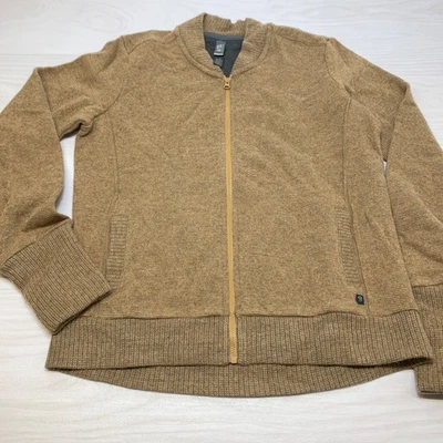 Mountain Hardwear Sarafin Bomber Mujer Talla S Marrón Chaqueta Suéter de Lana Foto 1 de 4
