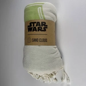 Sand Cloud Star Wars Baby Yoda Turkish Cotton Towel Green Regular NWT - Picture 1 of 7