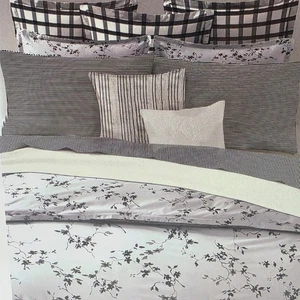 Ralph Lauren Home Munroe King Duvet Cover  Charcoal Floral Print Cotton - Picture 1 of 7