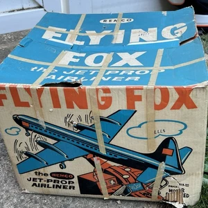 Controlador de avión Remco Flying Fox de colección raro juguete jet con caja PIEZAS NO COMPLETAS - Imagen 1 de 23