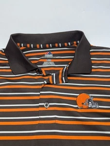 Majestic "Cleveland Browns" polo brown/orange Large NFL Shirt - Picture 1 of 6