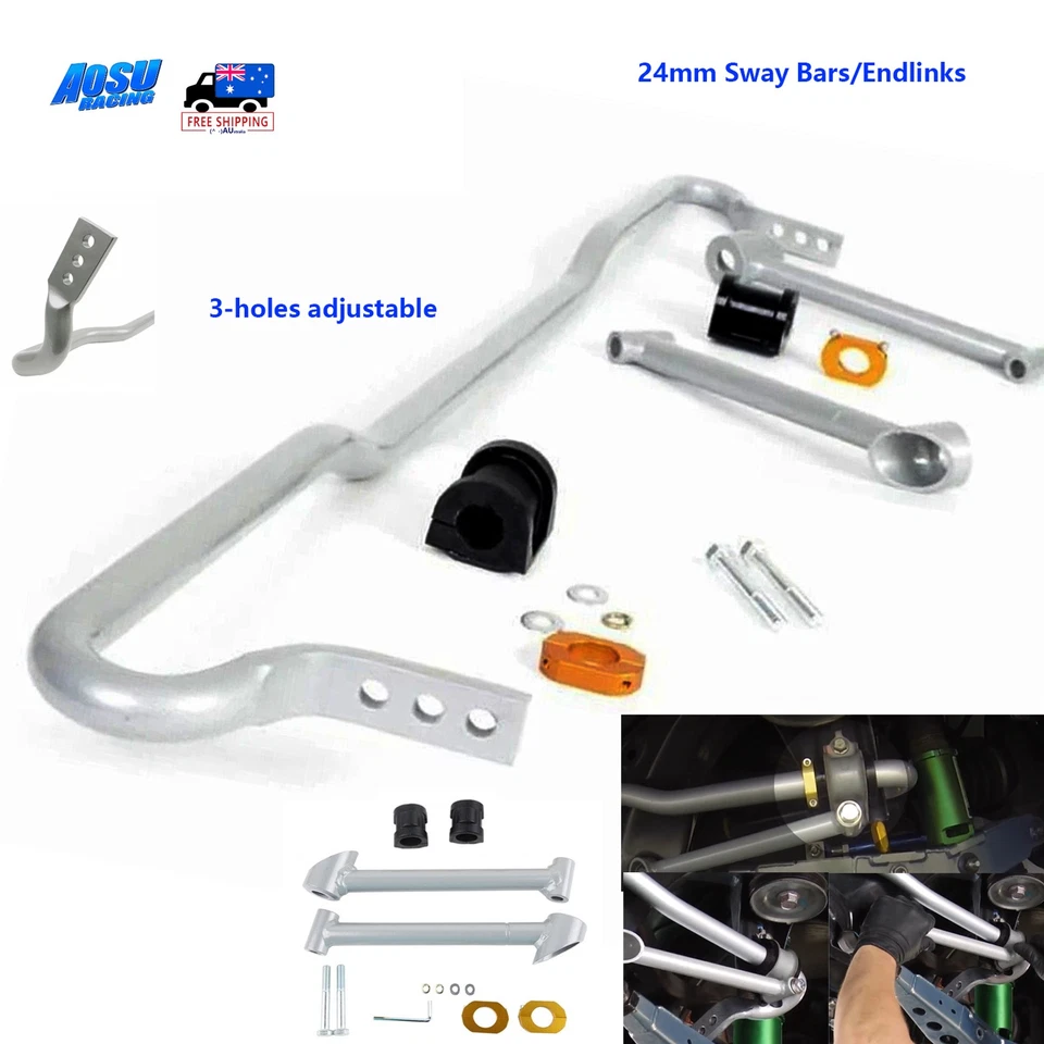  22mm X Heavy Duty Adjustable Rear Sway Bar End Link Kit For Subaru WRX/STI 2008 - image 1 of 4