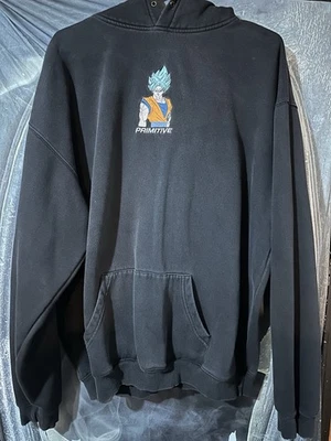 Sudadera con capucha negra Primitive x Dragon Ball Super con bordado SSB Goku - XXL para hombre Foto 1 de 4