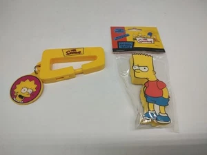 2002 Kelloggs Promo The Simpsons Lisa Simpson Schlüsselanhänger & Bart Antenne Topper - Bild 1 von 5