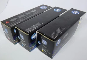 Set of 3 HP LaserJet 305A Genuine Toners CE411A CE412A CE413A - Picture 1 of 6