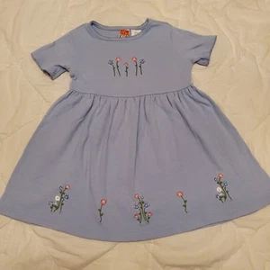 Vintage McKids light iced blue floral dress 4t - Picture 1 of 6