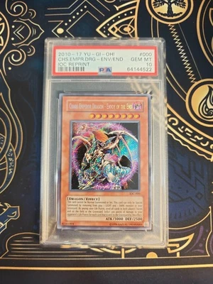 2010-2017 Yugioh Chaos Emperor Dragon IOC 000 Invasion of Chaos Reprint PSA 10 - Image 1 of 2