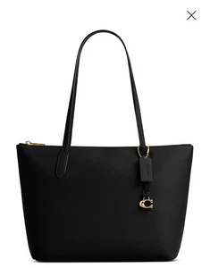 COACH Bella Small Pebbled Leather Tote Bag Purse Black NWT, Dust Cover Included - Picture 1 of 4