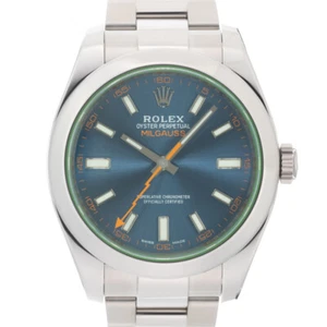 ROLEX Milgauss 116400GV Z-Blue Warranty 2018 - Picture 1 of 24