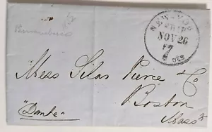 Pernambuco, BR--Messrs. Silas Pierce & Co, Boston/Ship "Domhe"/NY Ship 7-C./'52 - Picture 1 of 3