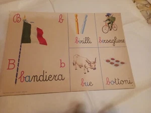 Cartoncino Vintage Alfabetiere Lettera B - Bild 1 von 4