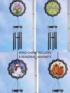 Erntedank Kürbisse, Schneemann, Frühling und Willkommen Garten Windspiel - Bild 1 von 4