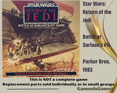 Board Game Parts: STAR WARS ROTJ BATTLE AT SARLACCS PIT PB'83 replacement pieces - Image 1 of 2