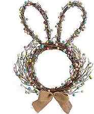  Easter Bunny Spring Wreath Blossom Rabbit Garland with Pastel Berries 