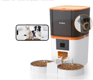 Roli Pet Automatic Pet Feeder with Camera 2 Pets 1080P HD Video audio open box - Picture 1 of 9