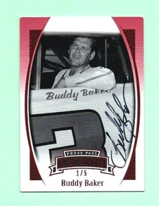 2007 PP Legends Buddy Baker EBAY PREVIEW #1/5 SP AUTOGRAPHED Card EB25 RARE! - Picture 1 of 2