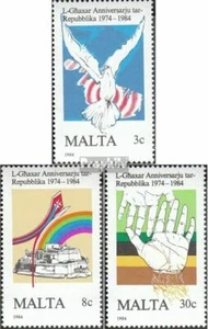 Malta 716-718 (completa Edizione) nuovo linguellato 1984 Repubblica - Foto 1 di 1