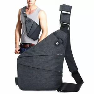 Elegante borsa di sicurezza nascosta da uomo antifurto ascella ascelle borsa portaoggetti - Foto 1 di 23