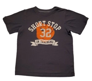Carter’s Baseball Short Stop In Training Short Sleeve Glove Shirt Boys Size 7 - Picture 1 of 10