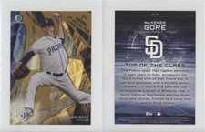 2017 Bowman Draft Box Toppers Top of the Class Gold Refractor /50 Mackenzie Gore