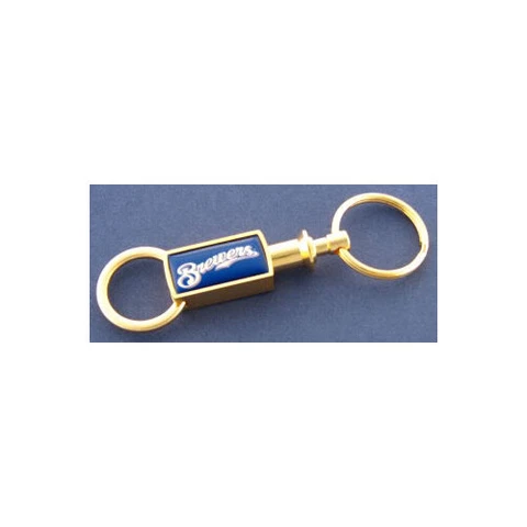 Milwaukee Brewers Gold Tone Valet Keychain MLB New Cover