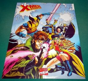 Locandina Pubblicitaria Lancio Tre Nuove Collane X-MEN AVVENTURE ed. Marvel 1994 - Picture 1 of 2