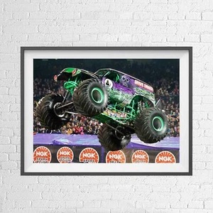 MONSTER JAM TRUCK GRAVE DIGGER ANDERSON POSTER PICTURE PRINT Size A5 to A0 *NEW* - Picture 1 of 14