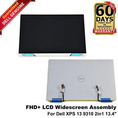 Dell XPS 13 9300 7390 9310 2-in-1 13.4 FHD+ LCD TouchScreen Assembly White R3FYY - Image 1 of 4