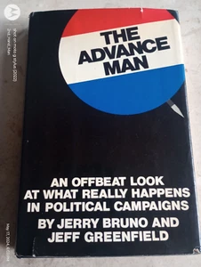 1971 THE ADVANCE MAN JERRY BRUNO BESCHRIFTET/SIGNIERT HARDCOVER/DJ BUCH GREENFIELD - Bild 1 von 10