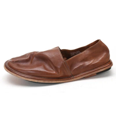 Japanese Style Handmade Men's Slip on Loafers Real Leather Flats Shoes Casual Sz - Image 1 of 4