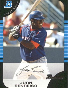 2005 Bowman Texas Rangers Baseball Card #272 Juan Senreiso FY RC