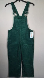 Cat & Jack XL Size 14 Kids Girls Unisex Green Corduroy Overalls Ankle Length - Picture 1 of 7