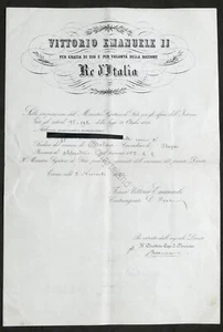 Regno d'Italia - Decreto nomina a Sindaco di Molare (Alessandria) - 1864 - Foto 1 di 1