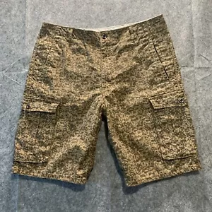 Pantaloncini cargo Levi's verde marrone mimetici in vita taglia 40 - Foto 1 di 10