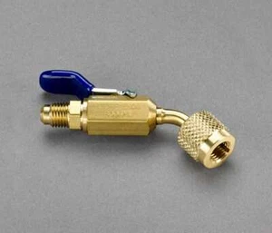 Yellow Jacket 93843 1/4" Compact Ball Valve Adapter - 45° - Picture 1 of 3