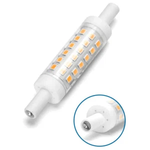 LAMPADINA LED R7S 5W 78mm 500 LUMEN 3000K LUCE CALDA D15xH78mm ANGOLO 360 GRADI  - Foto 1 di 1