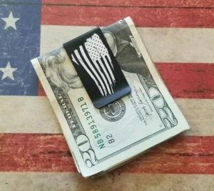 Distressed amerikanische Flagge Geldklammer - Bild 1 von 2